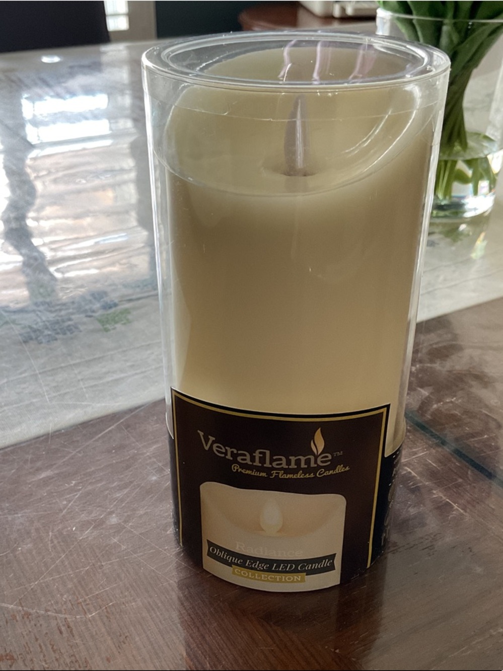 Cream LED Pillar Candle - Flameless Decorative Light